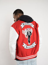 Load image into Gallery viewer, Sinners and Saints Varsity Jacket